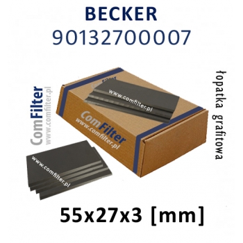 BECKER łopatka grafitowa 90132700007 | WN 124-003 ORYGINAŁ