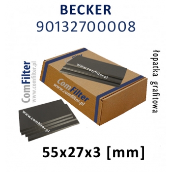 BECKER łopatka grafitowa 90132700008 | WN 124-003 ORYGINAŁ