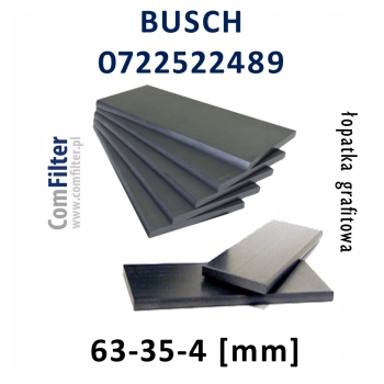 BUSCH łopatka grafitowa 0722522489 | 0722000489 | 7szt. | 63-35-4 ORYGINAŁ